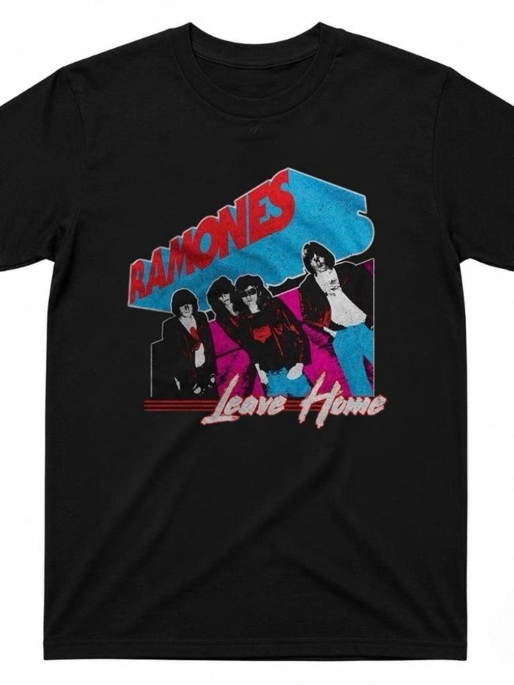Gildan Black Shirt Ramones Leave Home